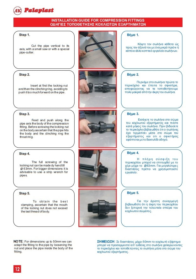 Τερματικό ρακόρ κοχλιωτό Φ90 10atm Palaplast