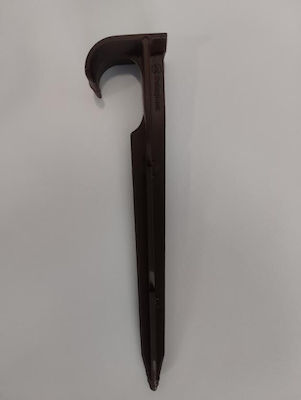 Γάντζος Εδάφους για Σωλήνες Φ16/Φ20 μήκους 14,5cm Καφέ Χρώμα | My Store