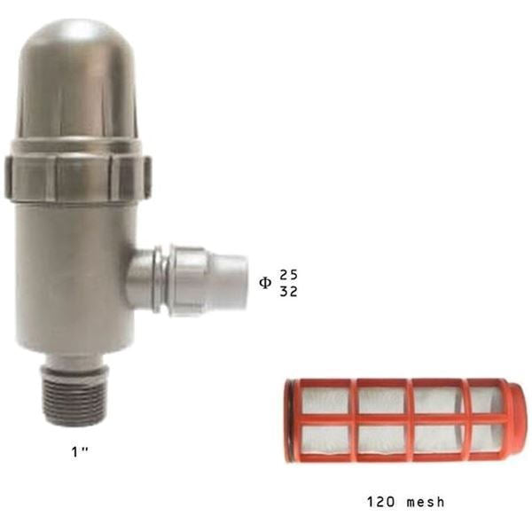 Φίλτρο Γωνιακό Μεγάλο Σίτας 1'' x Φ32mm 120 Mesh 6Atm Palaplast | My Store
