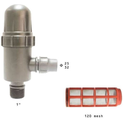 Φίλτρο Γωνιακό Μεγάλο Σίτας 1'' x Φ32mm 120 Mesh 6Atm Palaplast | My Store