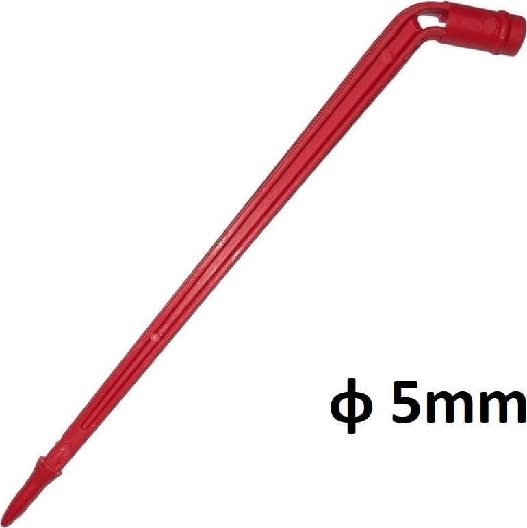 Λόγχη Υδροπονίας 30° Φ5mm Κόκκινη 13,7cm Palaplast | My Store