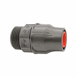 Palaplast ρακόρ αρσενικό lock Φ32mm x 1 1/4 ίντσας για σωλήνα ποτίσματος
