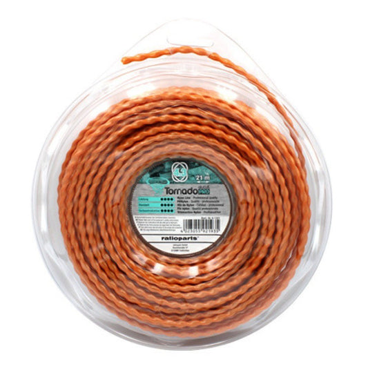 Ratioparts Tornado Alucut Pro Ενισχυμένη Μεσινέζα Στριφτή Μήκους 21m και Πάχους 4.3mm | My Store