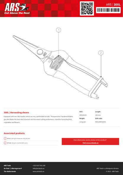 ars  300l ψαλίδι τρύγου και φρούτων - 4