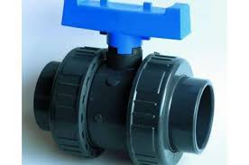 Βάνα PVC Effast 4″ Σφαιρική Βιδωτή με 2 Ρακόρ Θηλ-Θηλ (Μπλε Χερούλι) | My Store