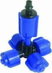 Palaplast 3033/4007 Υδρονεφωτής Τετραπλός Φις 7mm με Ροή Νερού 4χ6.2lt/h Παλ Μιστ με αντιστραγγιστική βαλβιδα. | My Store