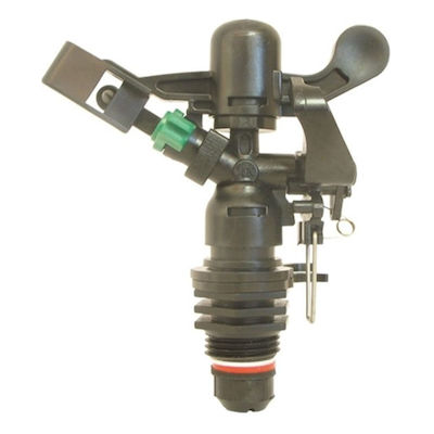 Εκτοξευτήρας Κρουστικός ORFEAS 410-620lt/h 23-24m διάμετρος διαβροχής Πράσινο Ακροφύσιο Νο 2 Palaplast. | My Store