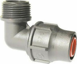 Γωνία Αρσενική Ρακόρ Τύπου Lock 6atm Φ20mm χ 3/4''  Palaplast | My Store